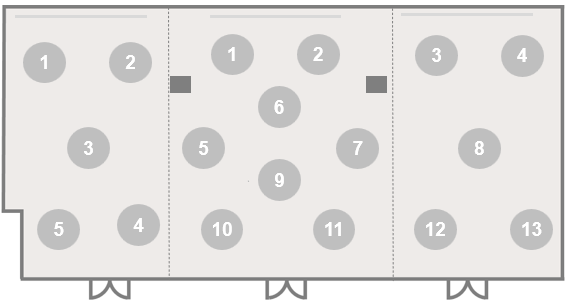Salon 1, 23 배치도